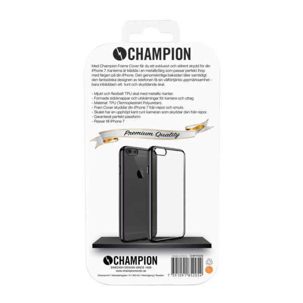 Champion Frame Cover Svart iPhone 7/8 - Bild 2