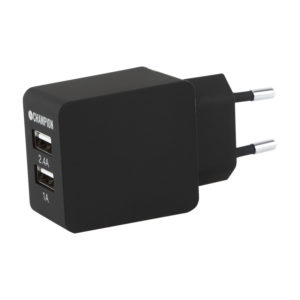 Champion Dual USB Laddare 230V 3.4A Sva
