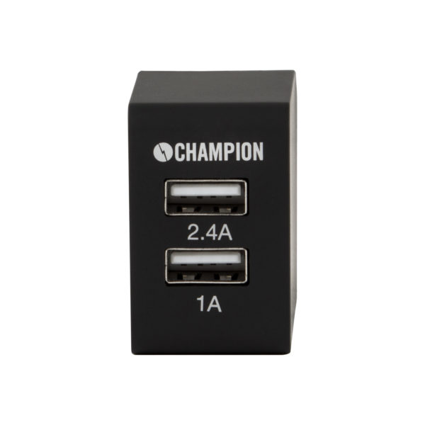 Champion Dual USB Laddare 230V 3.4A Sva - Bild 3