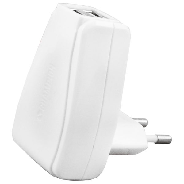 Champion Dual USB Laddare 230V 2A Vit - Bild 3