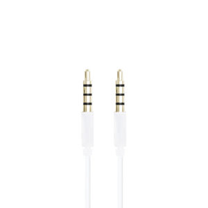 Champion 3,5mm Audiokabel 1,0m Vit