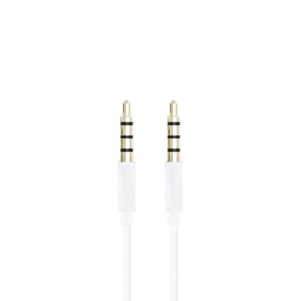 Champion 3,5mm Audiokabel 1,0m Vit