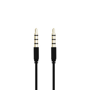 Champion 3,5mm Audiokabel 1,0m Svart