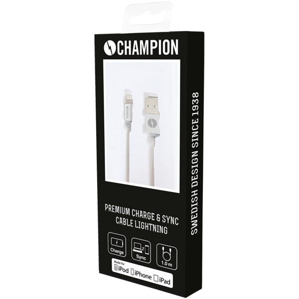 Champion Lightning kabel 1m Silver - Bild 2