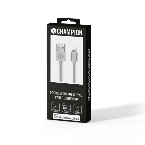 Champion Lightning kabel 2m Silver - Bild 2