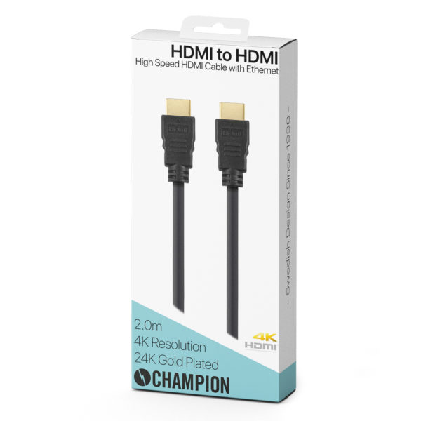 Champion HDMI-kabel Ha-Ha Svart 2.0m - Bild 2