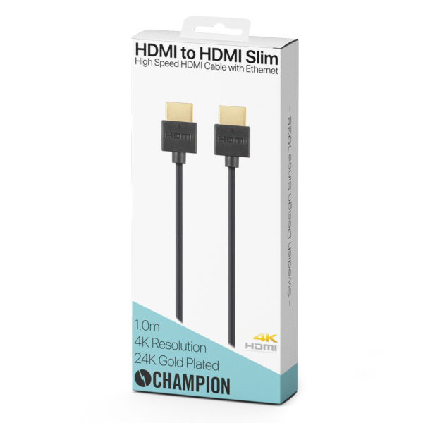 Champion HDMI-kabel Ha-Ha Svart 1.0m - Bild 2