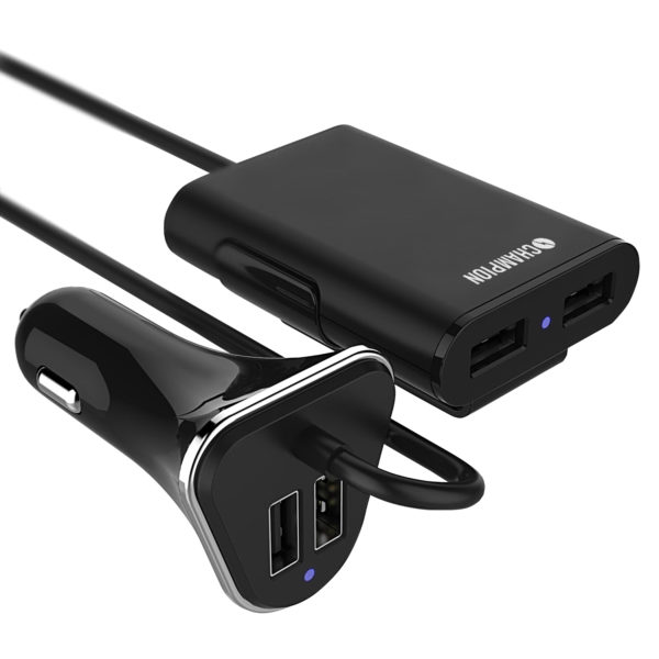 Champion USB Laddare 12/24V 9,6A Kabel - Bild 2