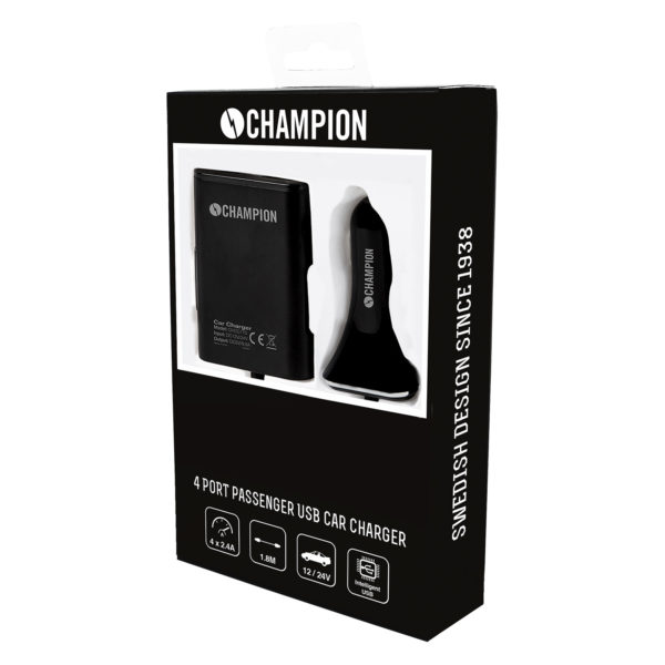 Champion USB Laddare 12/24V 9,6A Kabel - Bild 7