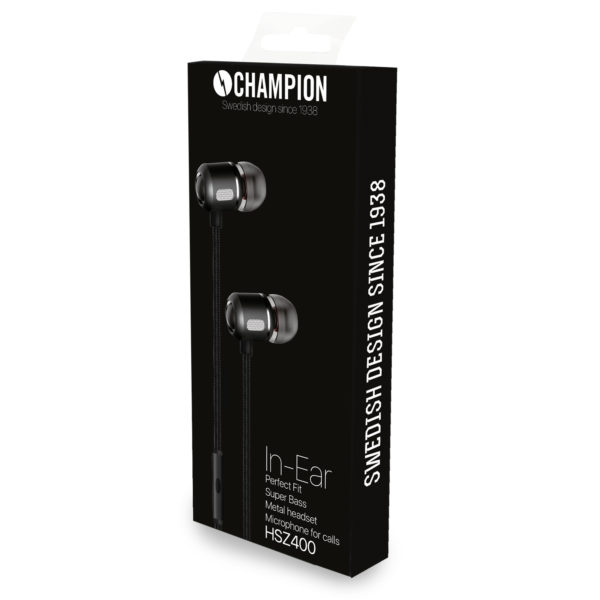 Champion Headset In-Ear Svart Metallic - Bild 3